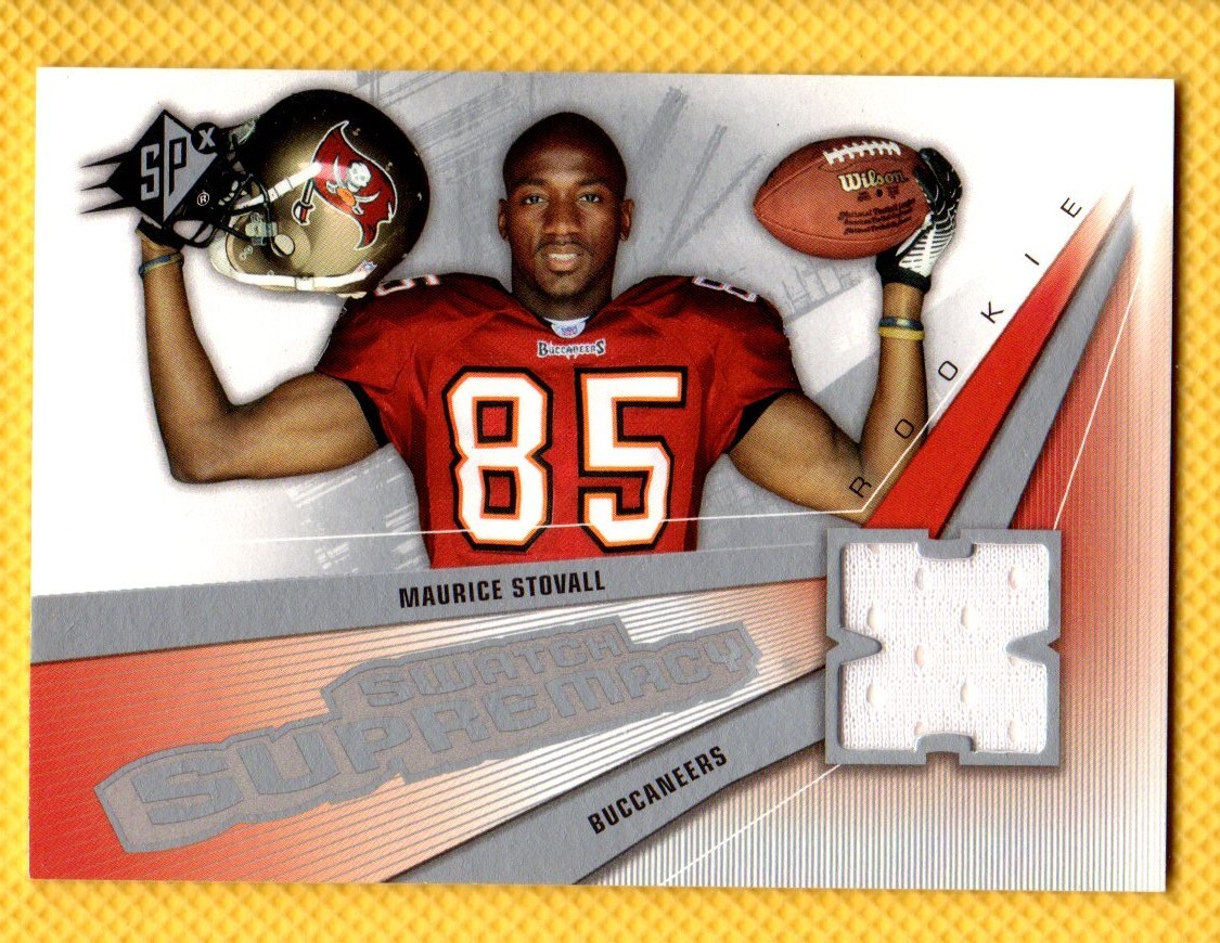 MAURICE STOVALL JERSEY 2006 SPx RC Swatch Supremacy #SWMS TAMPA MAURICE STOVALL JERSEY 2006 SPx RC Swatch Supremacy #SWMS TAMPA