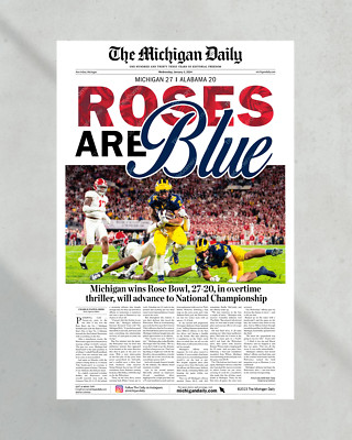 2023 Rose Bowl Victory: Michigan Wolverines Overcome Alabama - 'Roses are Blue'