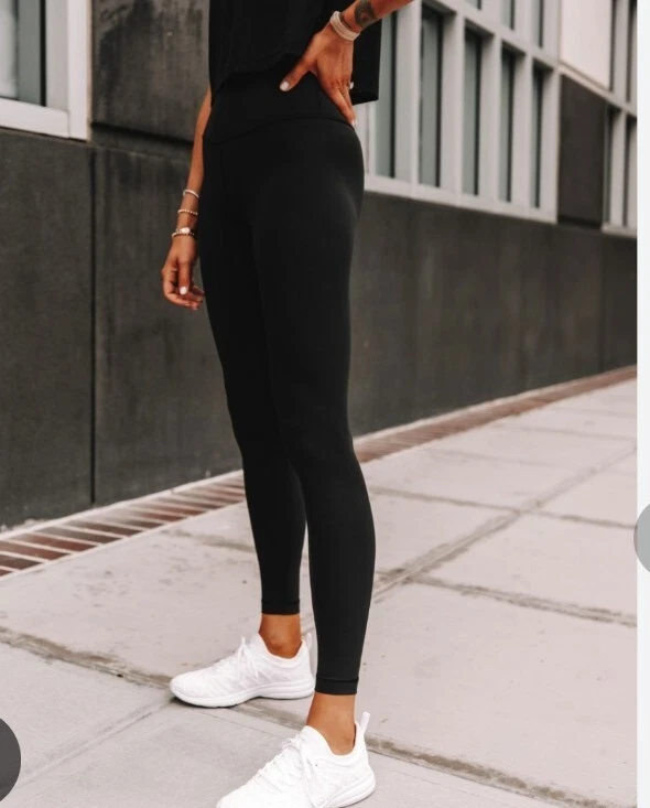 Black top athletic tights