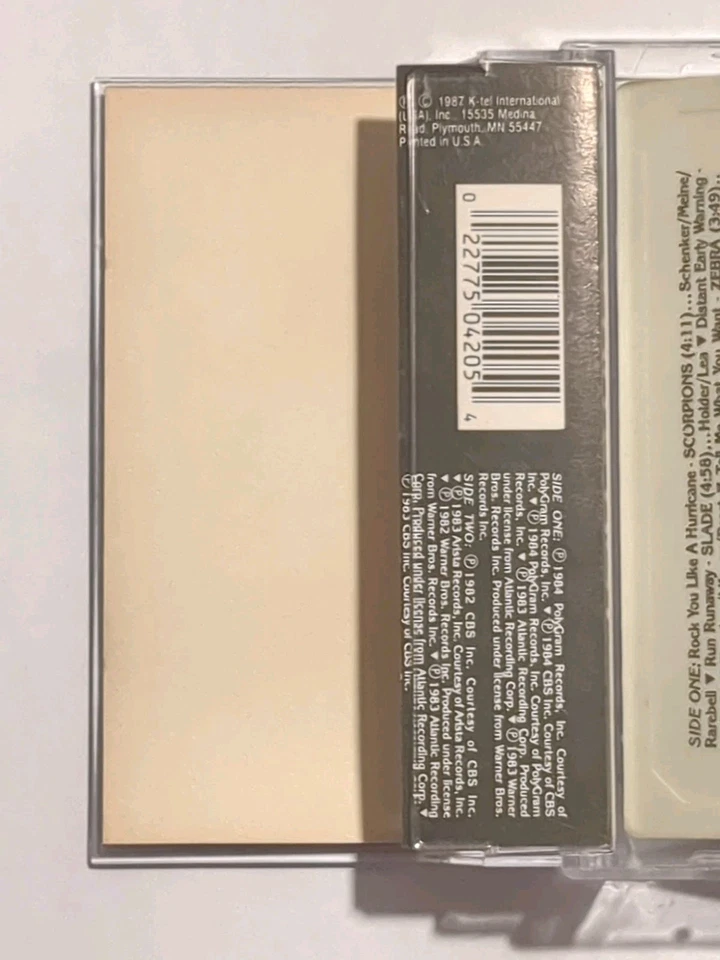 White Hot Masters Of Metal ~ Metal Compilation ~ Cassette (1987) PNU 4205 - Used - Image 3 of 4