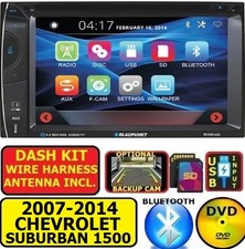 07-14 RADIO ESTÉREO PARA AUTOMÓVIL CHEVY SUBURBAN 1500 CD/DVD BLUETOOTH USB CON ESPEJO DE PANTALLA