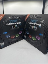 2x TOSY Ultimate Flying Disc LED Frisbee NEW w/charger cord