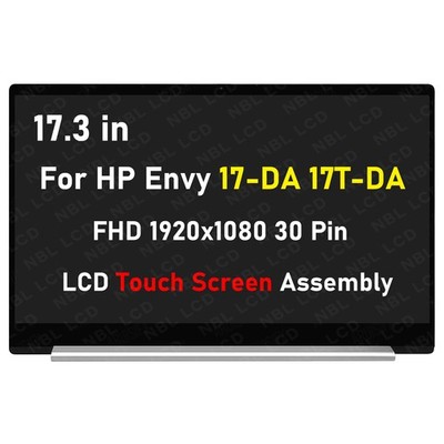 17.3'' For HP Envy 17-DA 17-DA0013DX FHD LCD Display Touch Screen Assembly