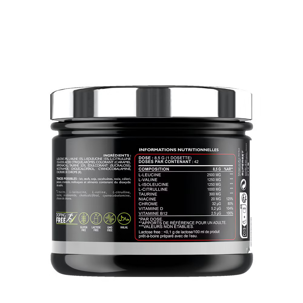 BCAA Hardcore saveur cola pour préserver le muscle durant un training intensif