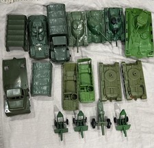 Vtg 60'S 70  s Mixed Lot TimMee Processed Plastic Military Vehicles Lot A B6
