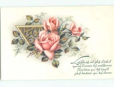 Very Old Foreign Postcard BEAUTIFUL FLOWERS SCENE : make an offer AA4251