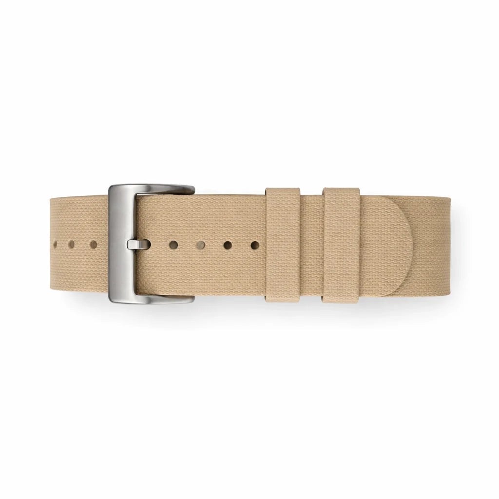 Bracelet Nato Ivoire en caoutchouc FKM Premium 24,5cm pour montre de luxe