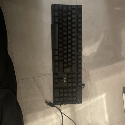 Rii Gaming Tastatur RK100 Plus Rainbow LED Hintergrundbeleuchtung Keyboard mechanisch kabelgebunden