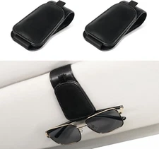 SINGARO 2 Pack Sunglass Holder for Car Visor Sunglasses Holder Clip, Universal N