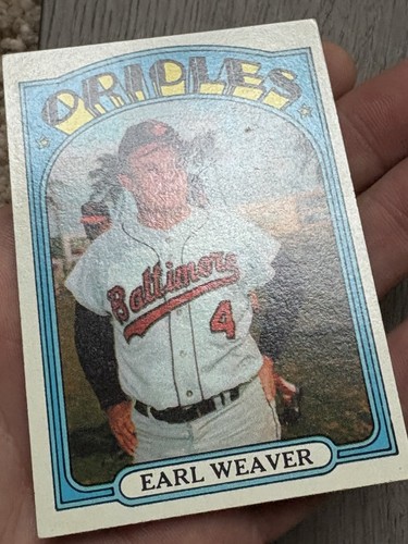 1972 MLB Topps Baseball | Earl Weaver | #323 | Baltimore Orioles - Foto 11 di 12