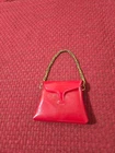 VINTAGE BARBIE TAMMY OUTFIT "WALKING HER PET" RED PURSE  #9113-2