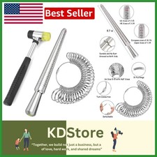 Complete Ring Sizer Kit with Mandrel Gauge Hammer Jewelry Making Tool Set