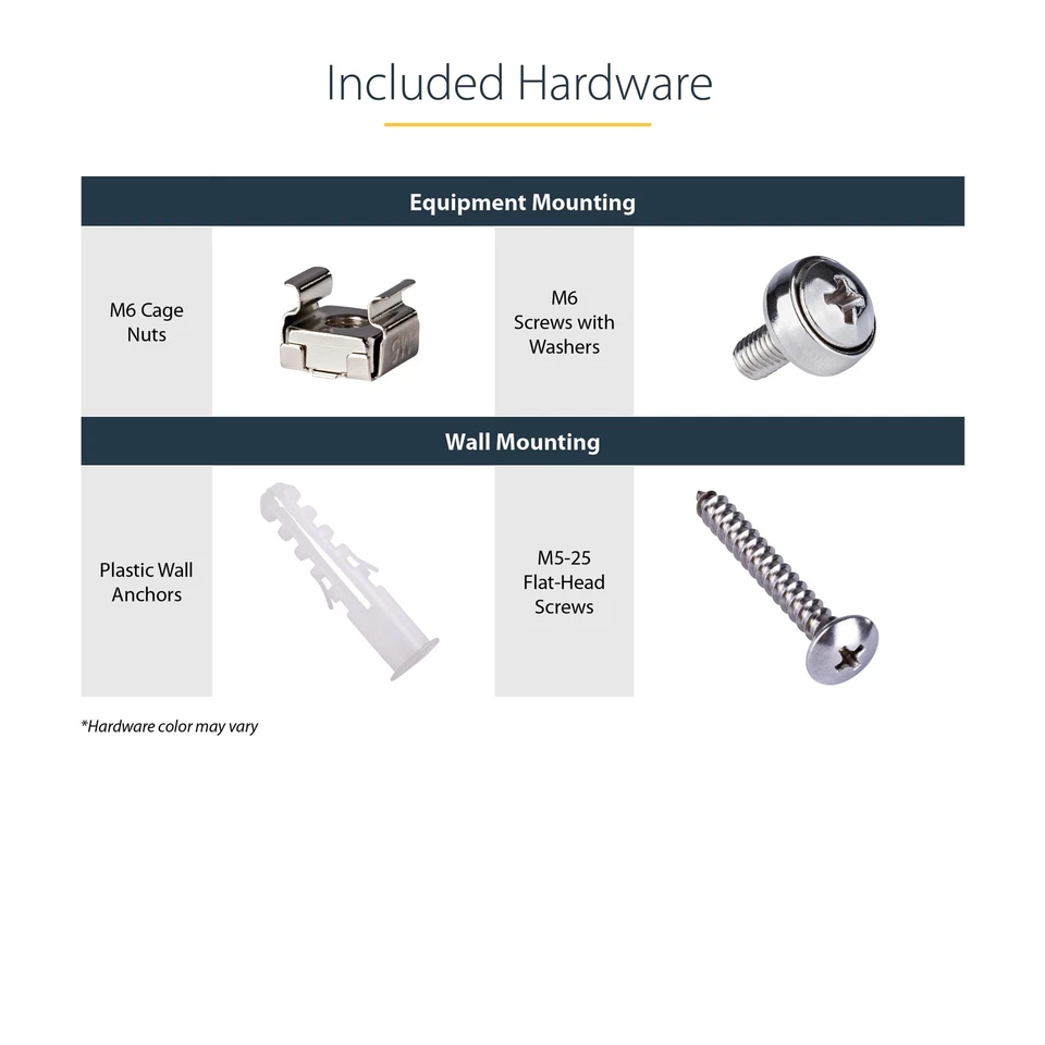 StarTech.com 6U Wall Mount Network Equipment Rack - 14 Inch Deep - 19" Patch - Image 4 of 4