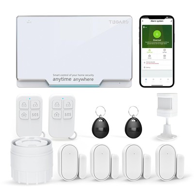 WiFi Home Alarm Security System,Wireless DIY Smart House Burglar Security Ala...