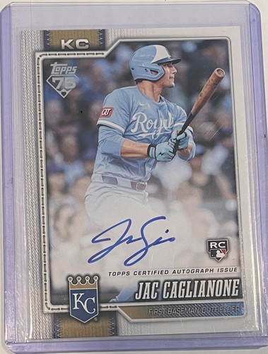 2026 Topps Series 1 Jac Caglianone Flagship Real One Autographs (RAW)