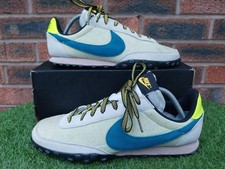 Nike Waffle Racer Scarpe da Ginnastica Summit Bianco/Verde Abisso Scarpe da Ginnastica Uomo Taglia UK 10 