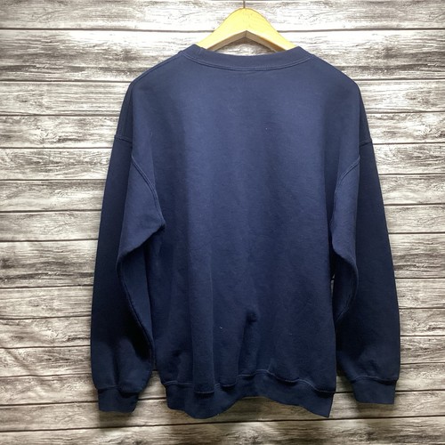 UT Texas Longhorns Sweatshirt Mens Large Navy Blue Crewneck NCAA Football Y2K - Picture 2 of 8