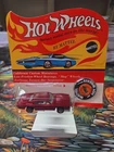 Vintage Hot Wheels Redline RED Custom Charger  ORIGINAL BLISTER w/Button