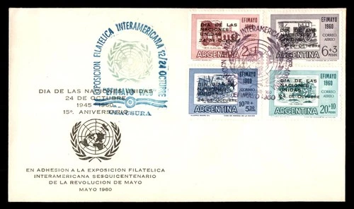 Mayfairstamps Argentina FDC 1960 United Nations Day Combo First Day Cover aaw_53