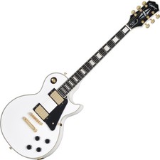 Epiphone Les Paul Custom Alpine White E-Gitarre Gigbag Inspired by Gibson Gigbag