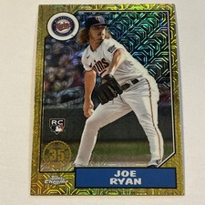 2022 Topps 1987 Topps Chrome Silver Pack Series 2 Mojo Joe Ryan Rookie RC Twins