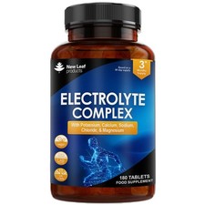 New Leaf Products Electrolyte Complex 120 Vegan Tablets + Essential Minerals