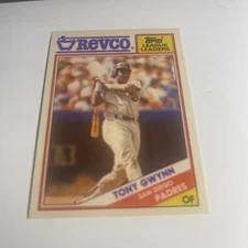1988 Topps Revco League Leaders - #1 Tony Gwynn
