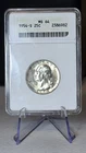 1954 S ANACS MS65 Washington Quarter 25c US Mint Silver 1954-S MS-65 Soapbox