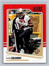 2018 Score Red #226 Brandon Coleman New Orleans Saints Football Card