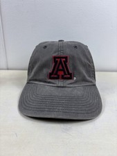 Arizona Wildcats Hat Cap Strap Back Mens Gray NCAA College Basketball Campus