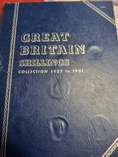 Great Britain And Scottish Shilling Set 1937 To 1951. Full Set