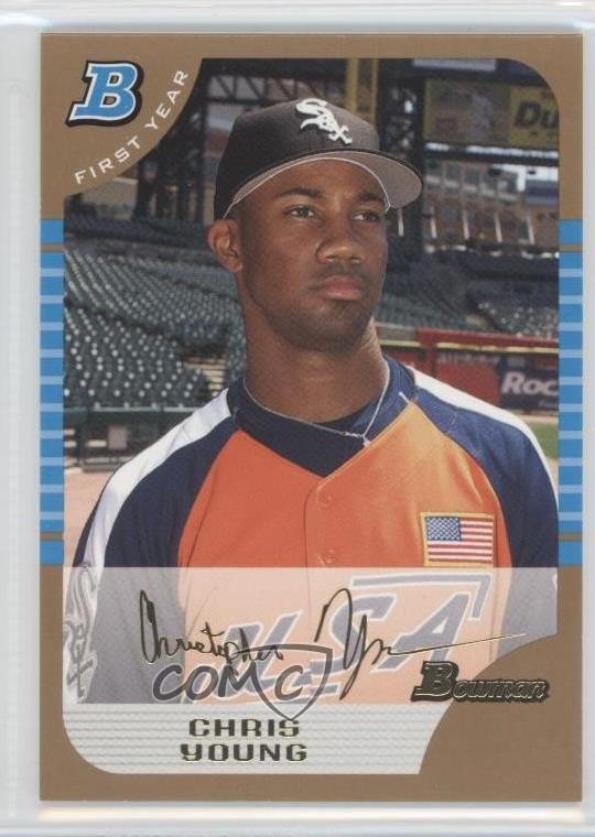 2005 Bowman Draft Gold Chris Young #BDP150 0b5