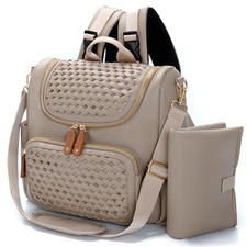 Diaper Bag Backpack, Small Diaper Backpack for Mom with Changing Station, Sty...
