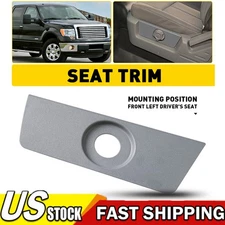For 2011-2014 Ford F150 Driver Side Seat Lumbar Switch Housing Panel Bezel Gray