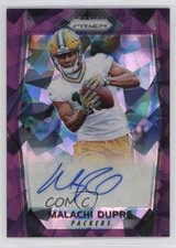 2017 Panini Prizm Rookie Purple Crystals /75 Malachi Dupre #RA-MDP Auto jc3