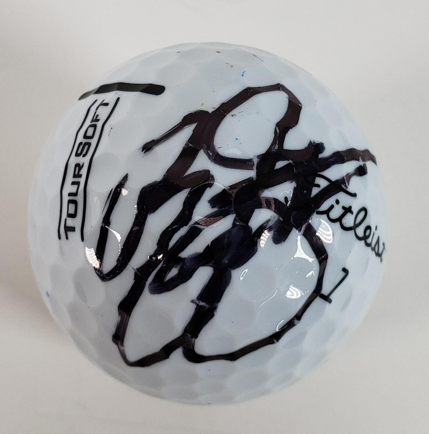 Rickie Fowler Autographed Signed PGA Tour Titleist Golf Ball (JSA COA) 2010 Rookie o/t Year 