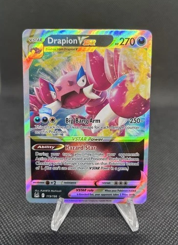 Pokémon TCG Drapion VSTAR Lost Origin 119/196 Holo Ultra Rare Near Mint