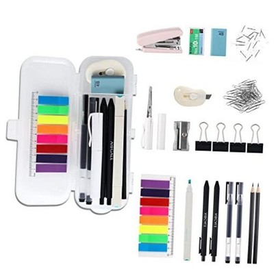 123 Pcs Office Supplies Kit with Desk Organizers, Office Stationery Set, Mini