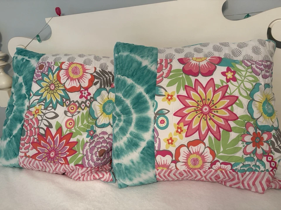 Juego de 2 fundas Euro acolchadas Pottery Barn Teen Sunset Beach Foto 2 de 4