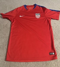 USMNT US SOCCER NIKE RED BLUE TRAINING JERSEY MEN’S MEDIUM RARE WORLD CUP