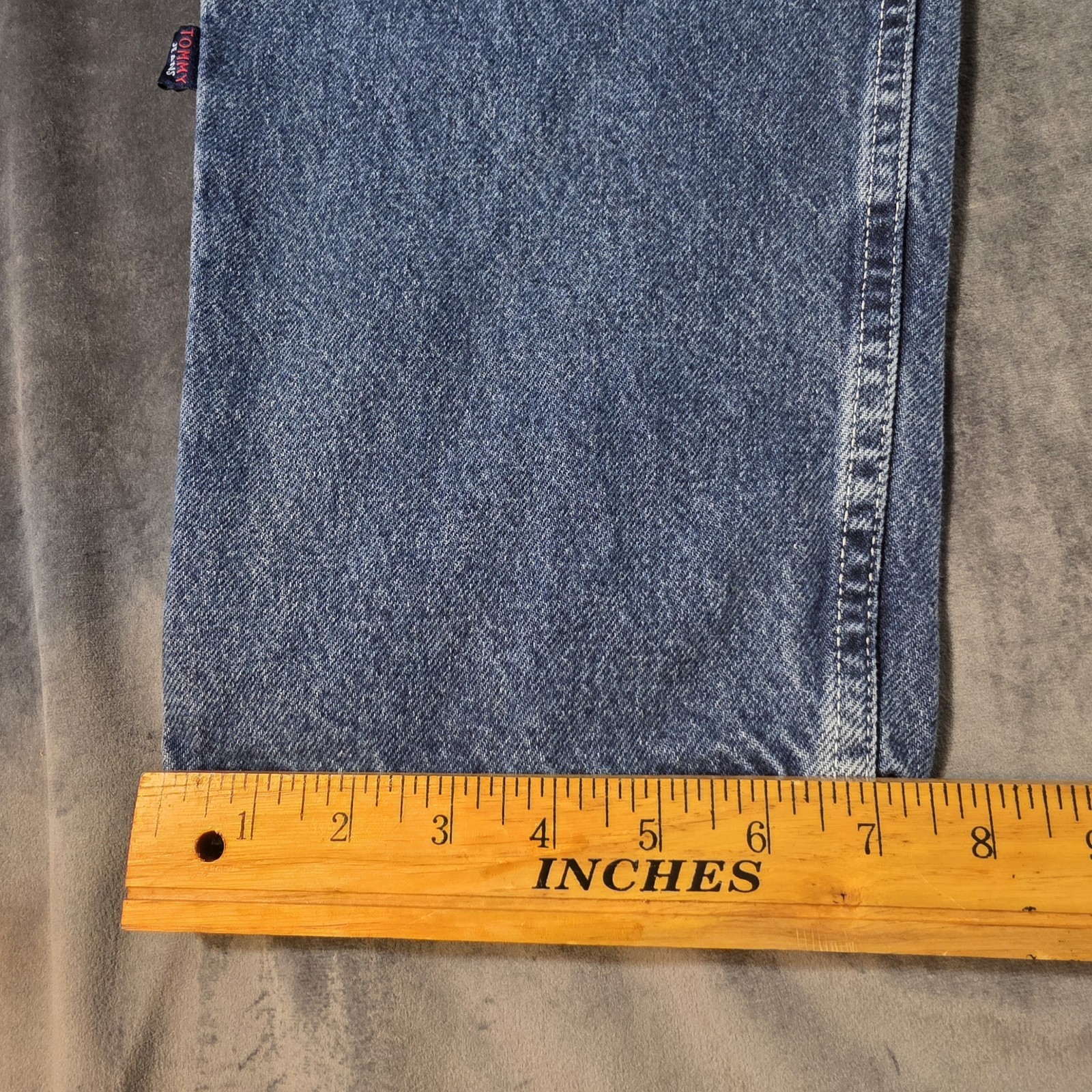 Tommy Hilfiger Jeans Mens BAGGY Medium Wash Y2K 34 X 32 Vintage thumbnail 9