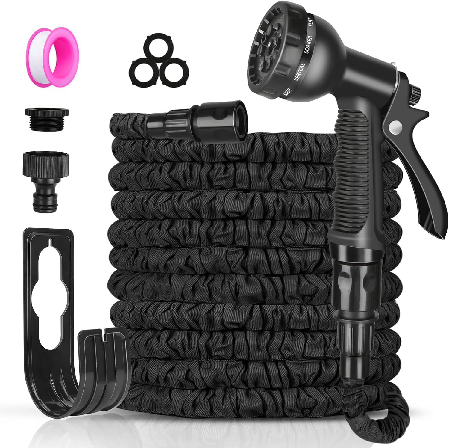 50FT Expandable Hose - Garden Hose Pipe Lightweight with 8 Pattern Spray Nozzle