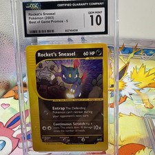 2003 POKEMON BEST OF GAME #5 ROCKET'S SNEASEL  CGC 10 on eBay