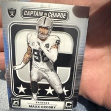 2025 Panini Donruss Optic Maxx Crosby Raiders Captain in Charge Insert Card