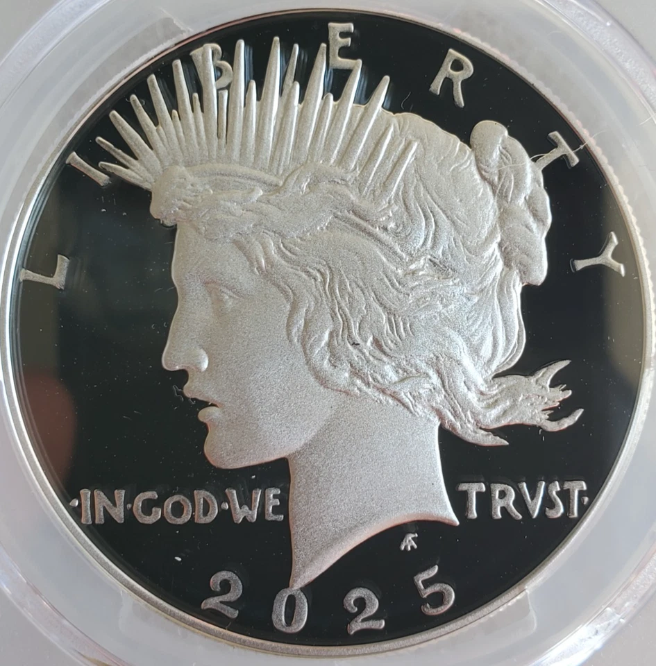 2025-S FIRST STRIKE Proof Peace Silver Dollar PCGS PR70DCAM - Image 3 of 4