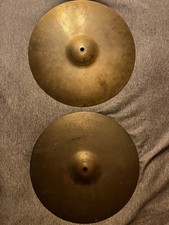 Paiste Formula 602 14  Hi-Hat Cymbals Pair Pre-Serial Vintage 1960s Switzerland