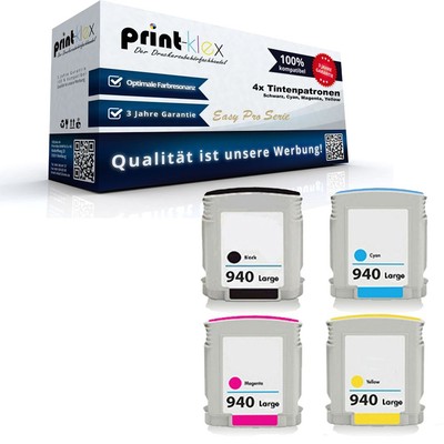 4x Kompatible Tintenpatronen für HP OfficeJet-Pro 8000 Enterpri Easy Pro