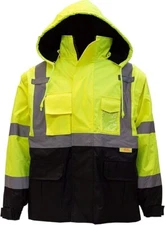 Wholesale Men's ANSI Class 3 High Visibility Bomber Safety Jacket - J8512S Small