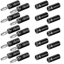 10x Bananenstecker Bananenbuchse Set 4mm Kupplung Banana Lautsprecherkabel