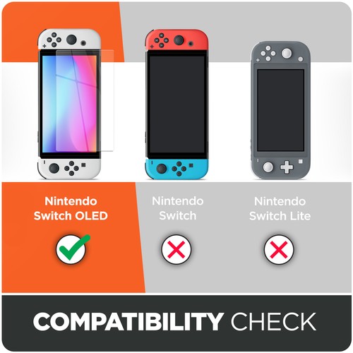 Screen Protector for Nintendo Switch OLED (2021) UHD Tempered Glass Guard - Picture 2 of 7